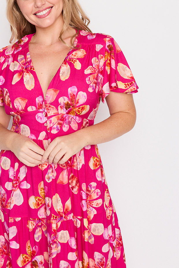 Heather Wild Daisies Dress – Wild Daisies midi dress