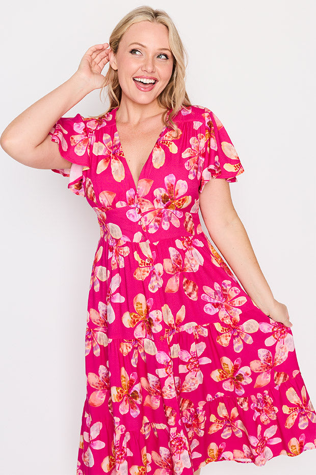 Heather Wild Daisies Dress – Wild Daisies midi dress