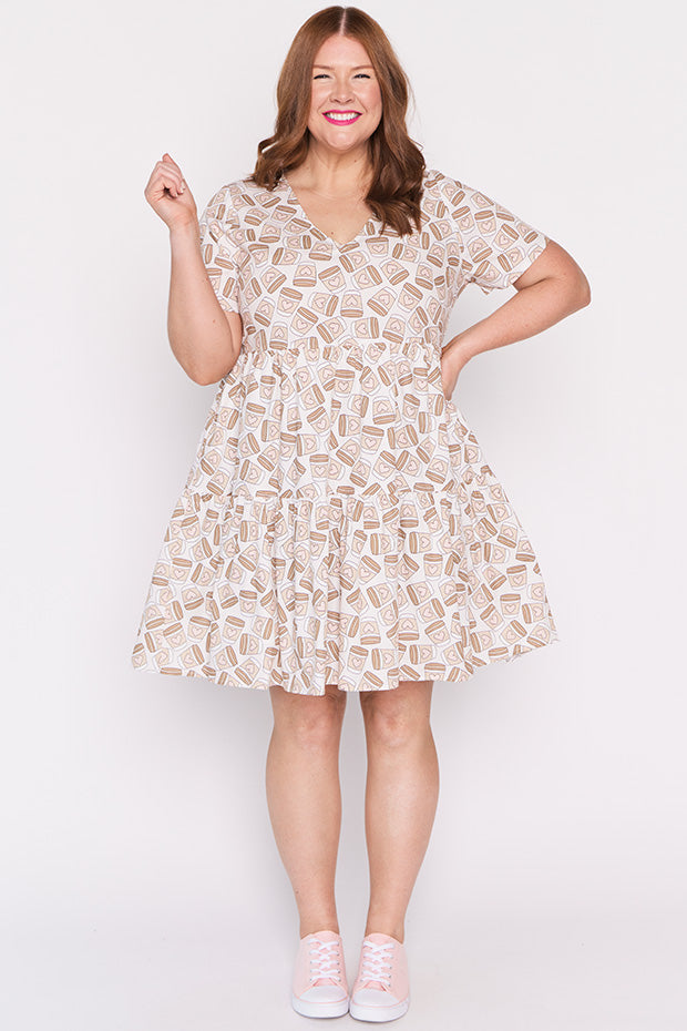Lilah Coffee Time Dress – Coffee Time mini dress