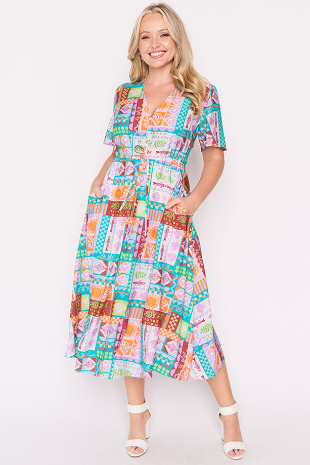 Mary Love In The Sun Dress – Love In The Sun midi dress