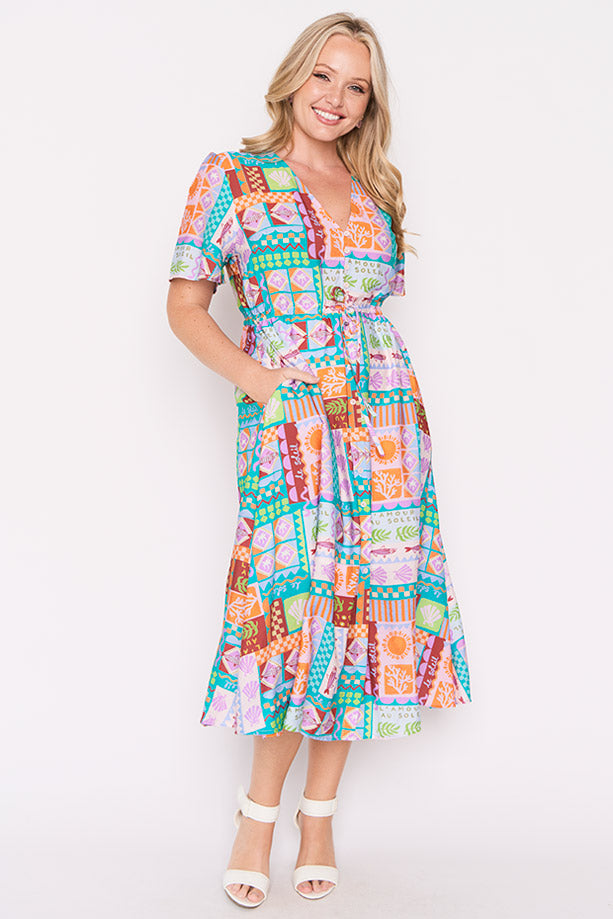 Mary Love In The Sun Dress – Love In The Sun midi dress