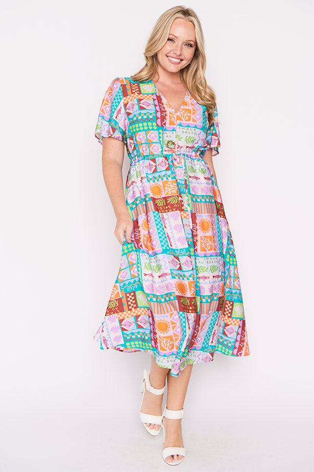 Mary Love In The Sun Dress – Love In The Sun midi dress