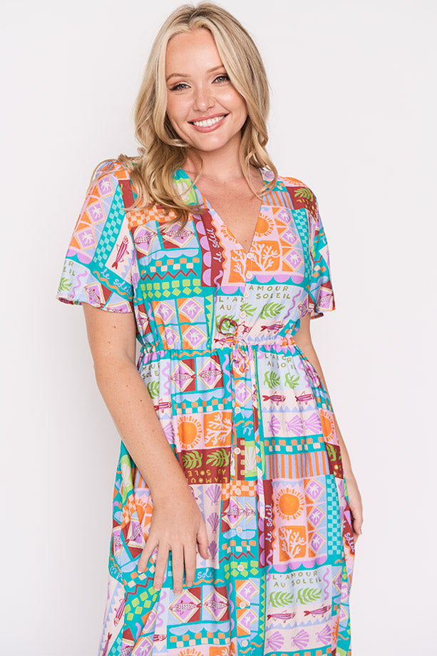 Mary Love In The Sun Dress – Love In The Sun midi dress
