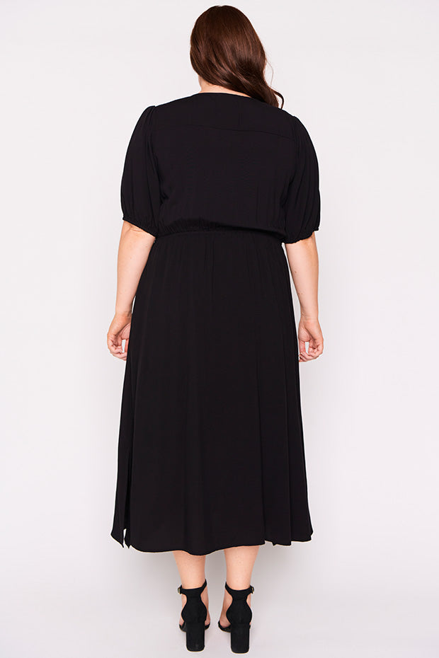 Bronwyn Black Dress – Black midi dress