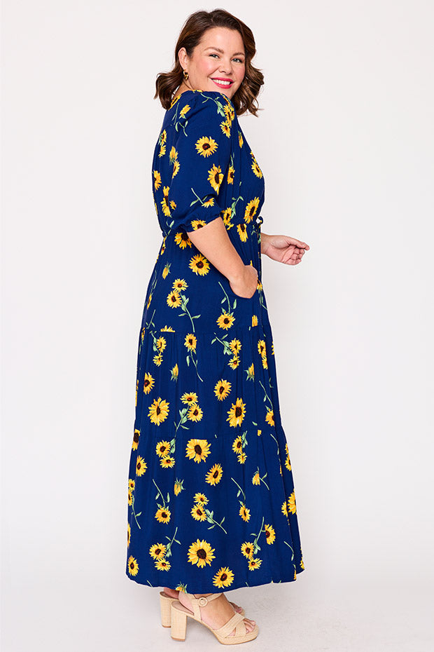 Adeline Sunflower Dress – Sunflower maxi dress