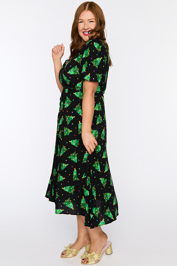 Michelle Christmas Tree Dress – Christmas Tree midi dress