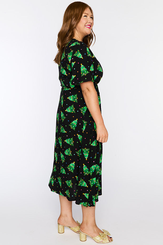 Michelle Christmas Tree Dress – Christmas Tree midi dress