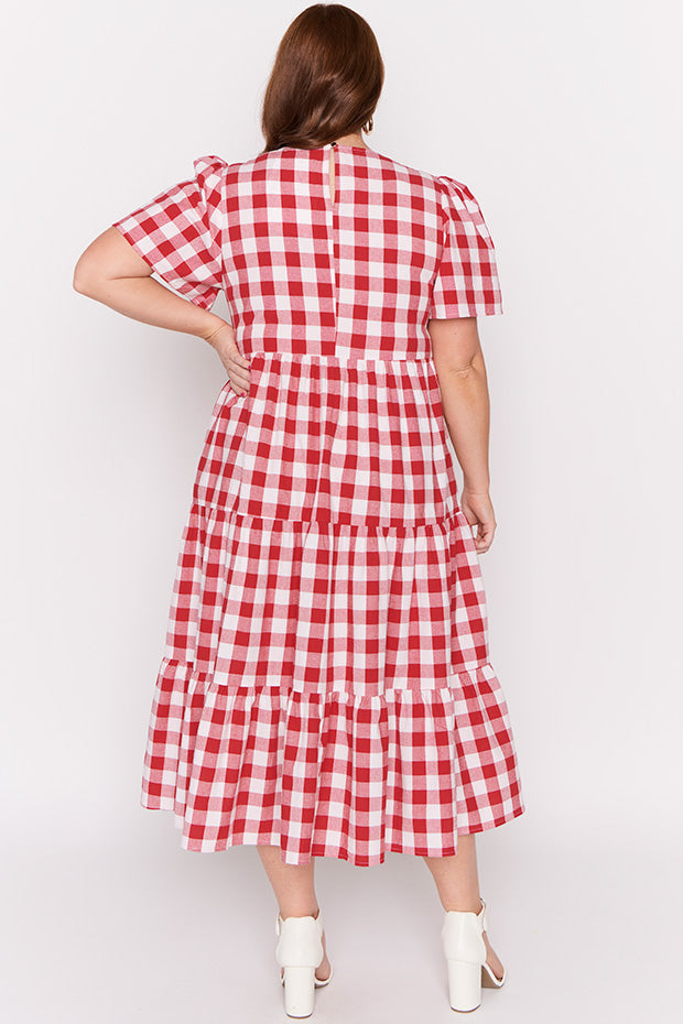 Percy Red Gingham Dress – Red Gingham mini dress