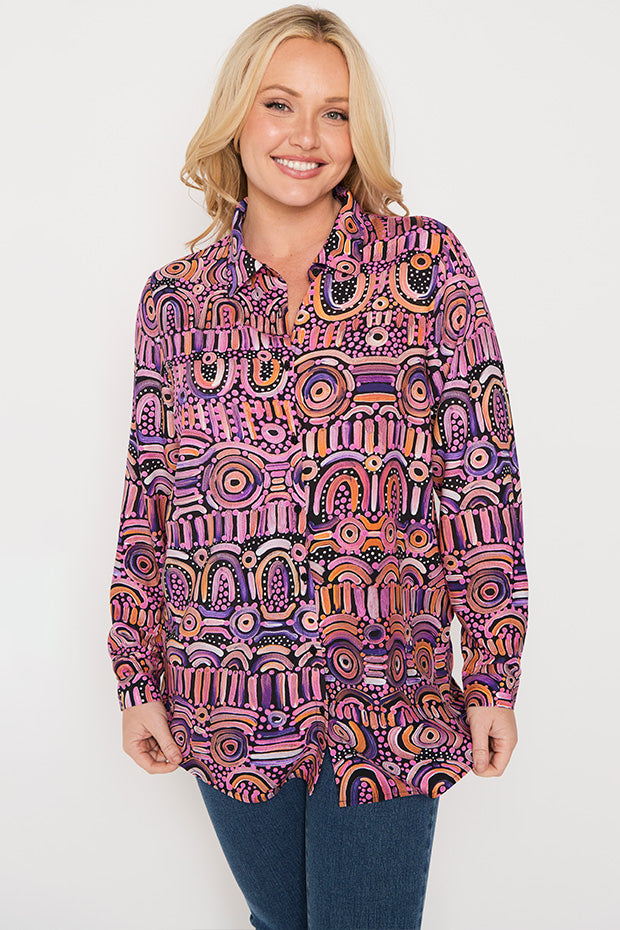 Tabetha Maramayart Shirt – Maramayart longline shirt