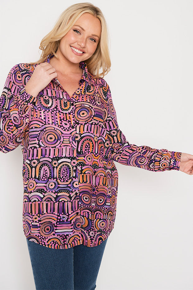 Tabetha Maramayart Shirt – Maramayart longline shirt
