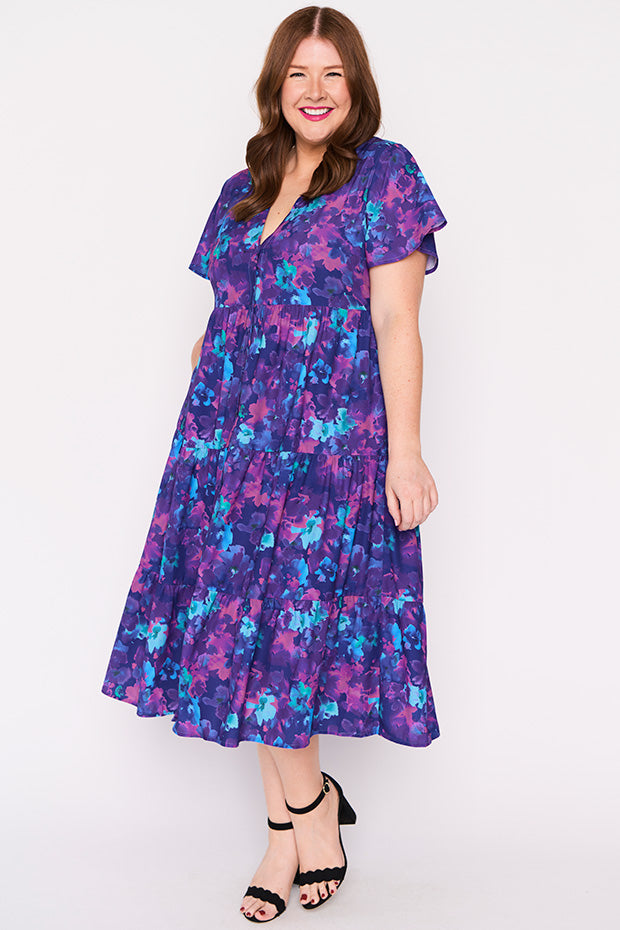 Keira Lilac Shadow Dress – Lilac Shadow midi dress