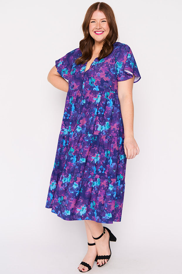 Keira Lilac Shadow Dress – Lilac Shadow midi dress