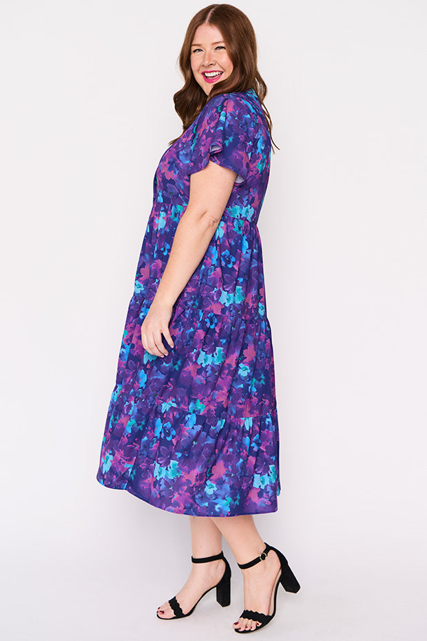 Keira Lilac Shadow Dress – Lilac Shadow midi dress