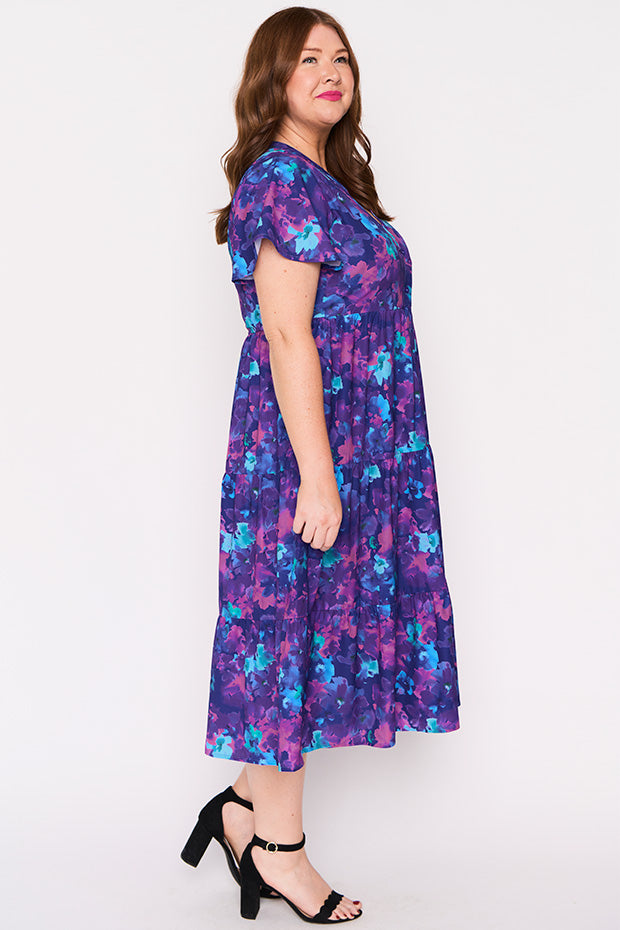 Keira Lilac Shadow Dress – Lilac Shadow midi dress