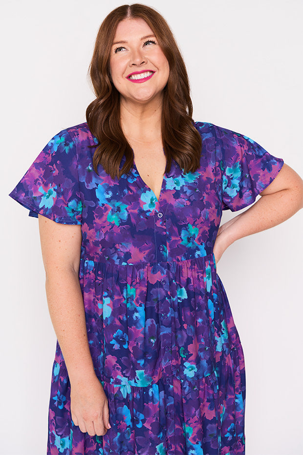 Keira Lilac Shadow Dress – Lilac Shadow midi dress