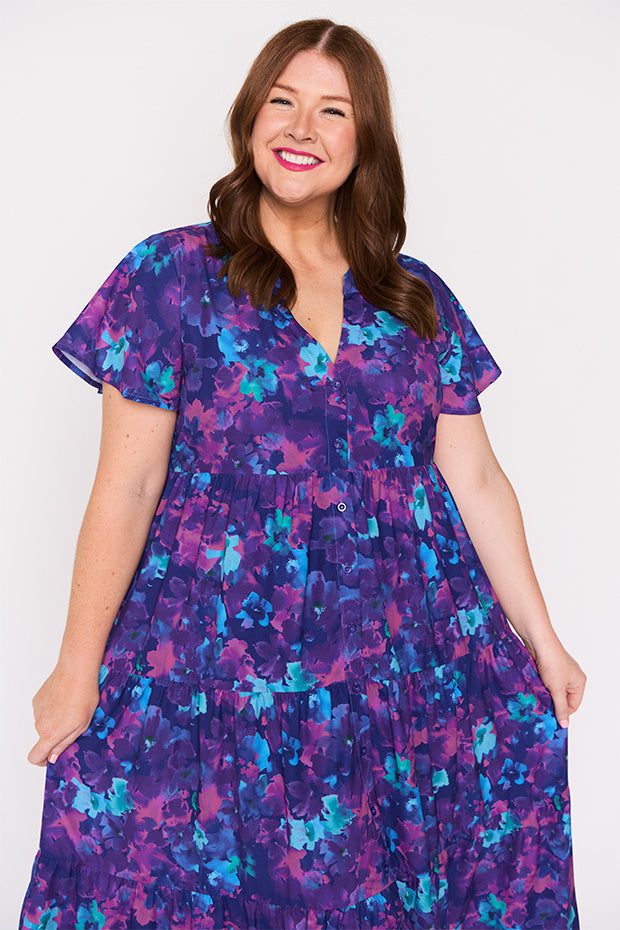 Keira Lilac Shadow Dress – Lilac Shadow midi dress