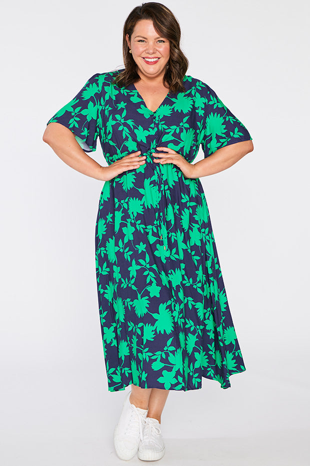 Michelle Green Ivy Dress – Green Ivy midi dress