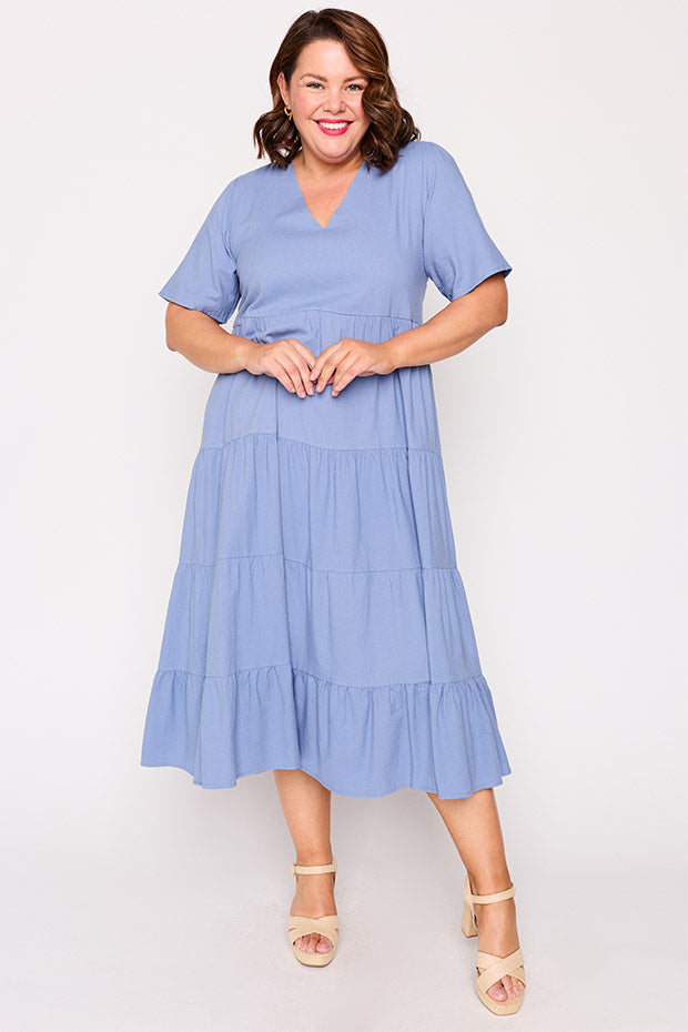 Mollie Blue Dress – Blue maxi dress