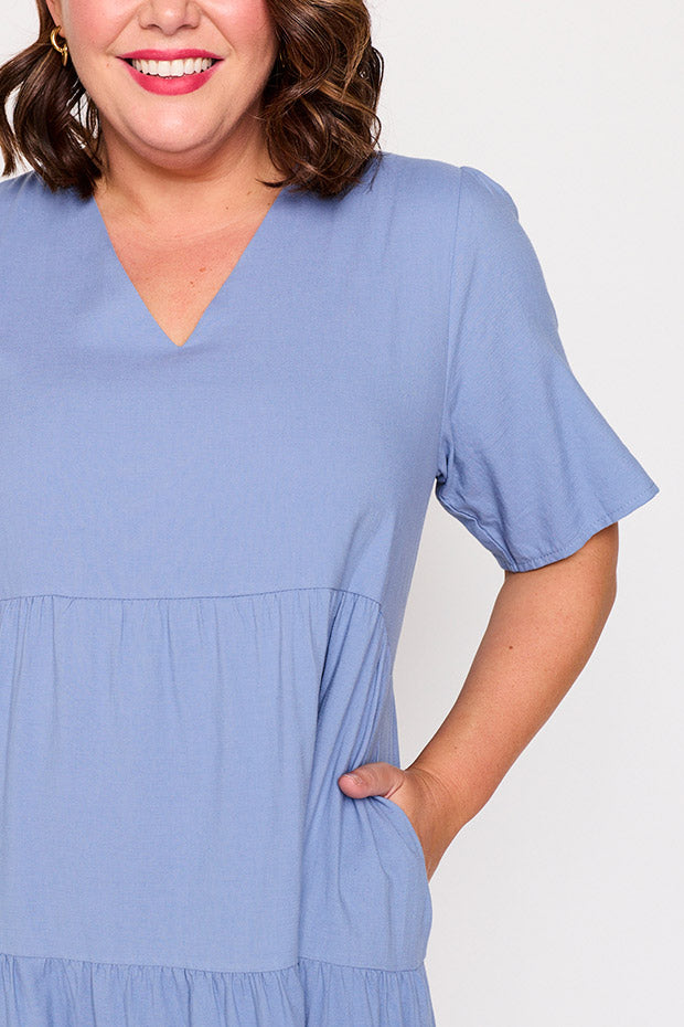 Mollie Blue Dress – Blue maxi dress