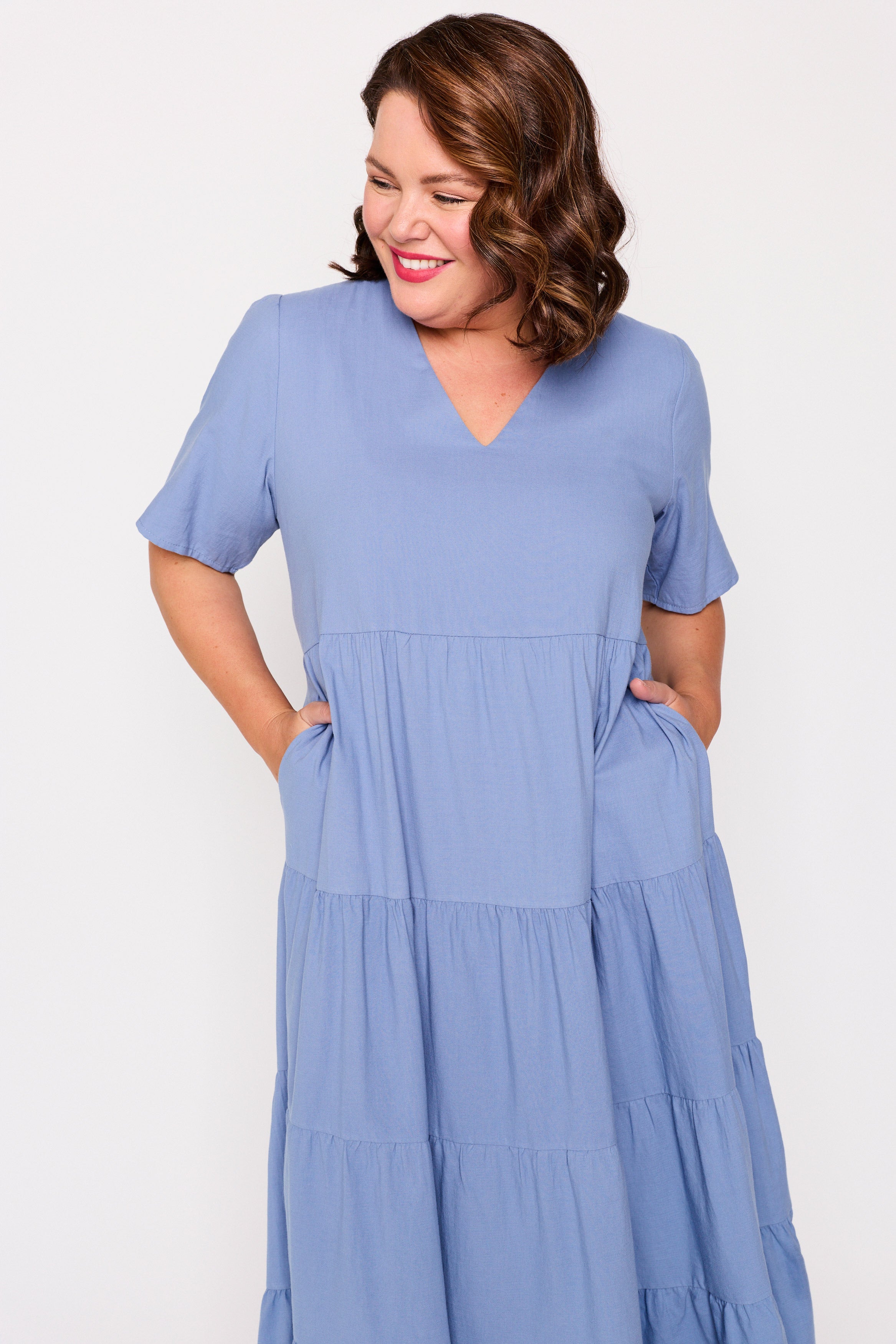 Mollie Blue Dress – Blue maxi dress