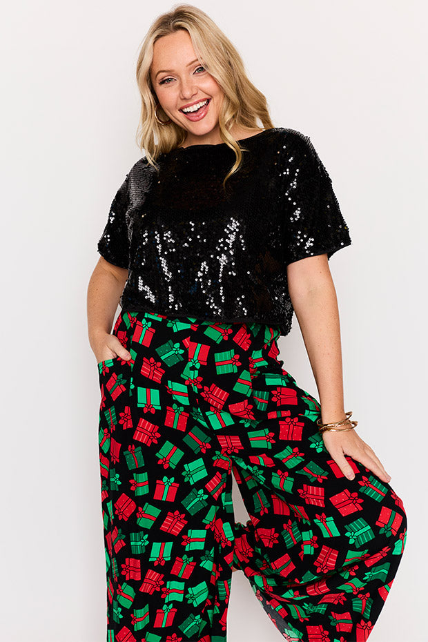 Xane Christmas Presents Pant – Christmas Presents wide leg pants