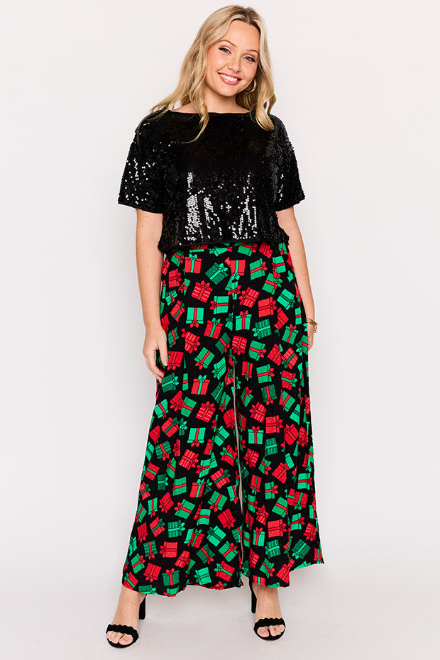 Xane Christmas Presents Pant – Christmas Presents wide leg pants