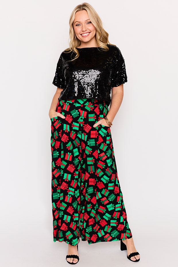Xane Christmas Presents Pant – Christmas Presents wide leg pants