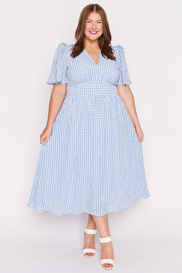 Mable Blue Dress – Blue midi dress