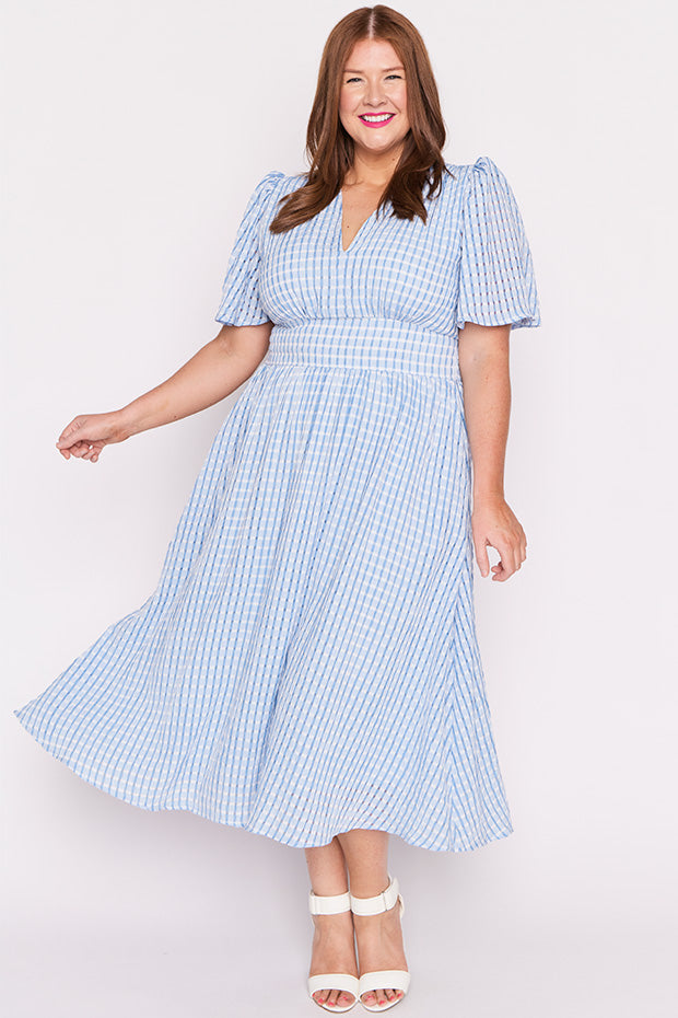 Mable Blue Dress – Blue midi dress