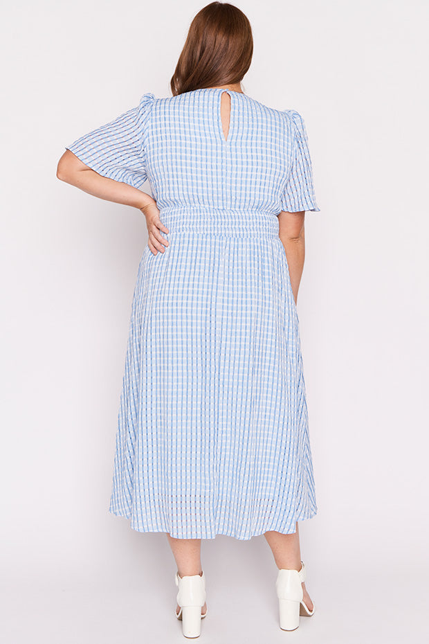 Mable Blue Dress – Blue midi dress