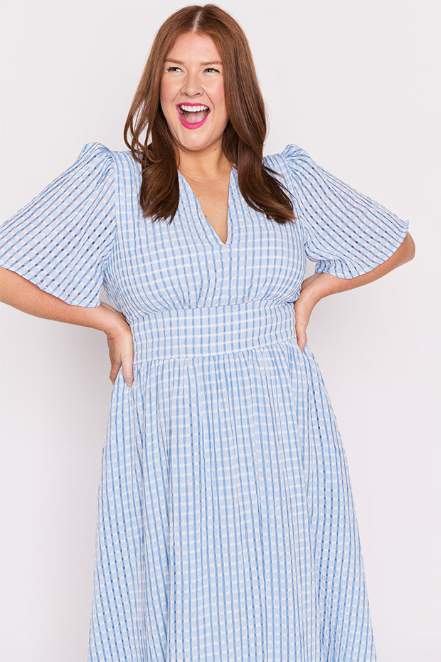 Mable Blue Dress – Blue midi dress