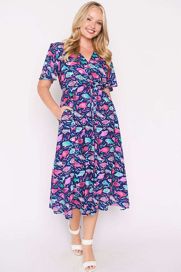 Marley Keep Swimming Dress – Keep Swimming midi dress