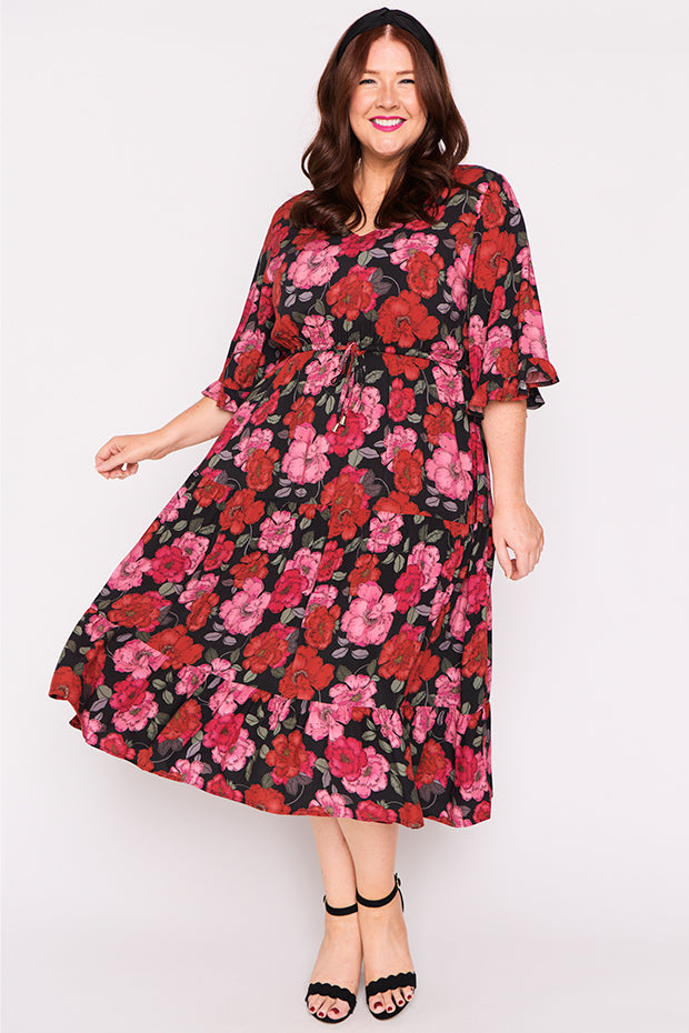 Suzanna Delicate Petal Dress – Delicate Petal midi dress