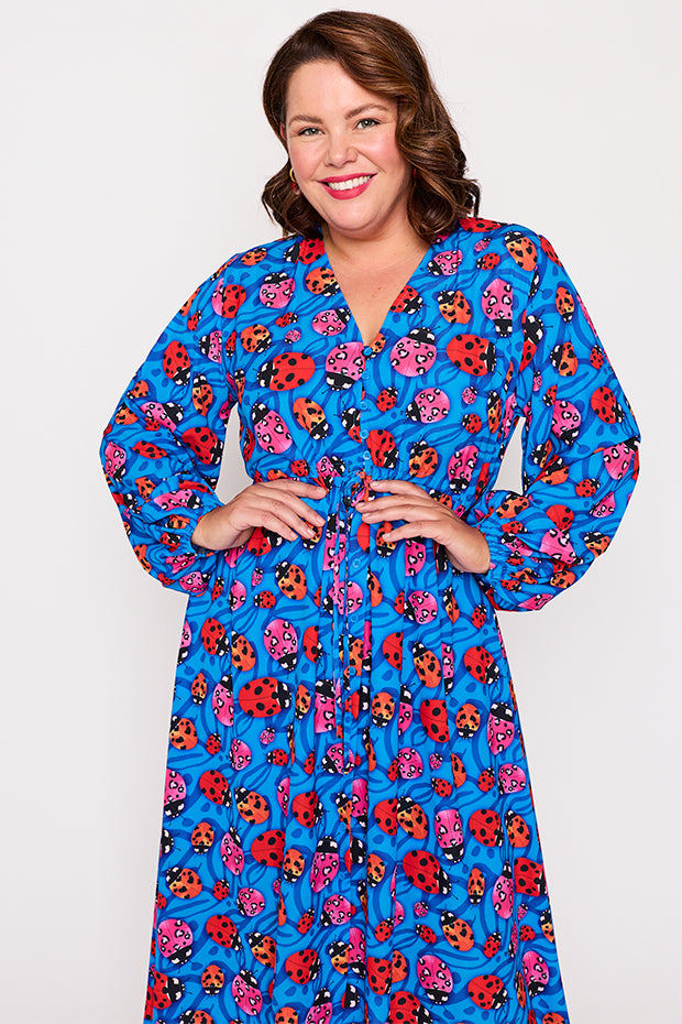 Marlene Ladybug Dress – Ladybug midi dress