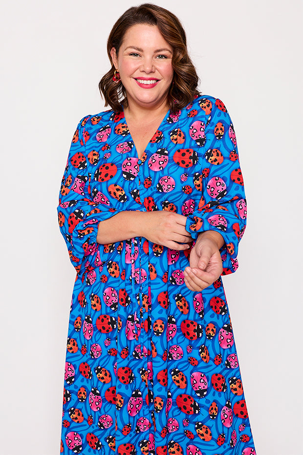 Marlene Ladybug Dress – Ladybug midi dress
