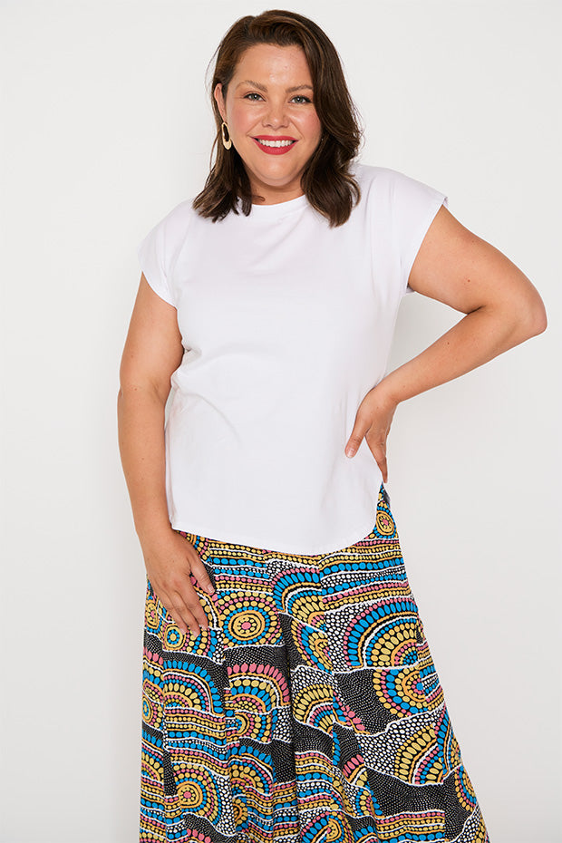 Milano White Top Little Party Dress