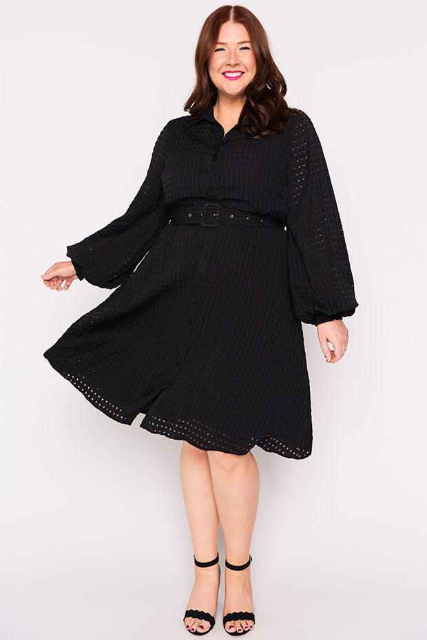 Janice Black Dress – Black knee length dress