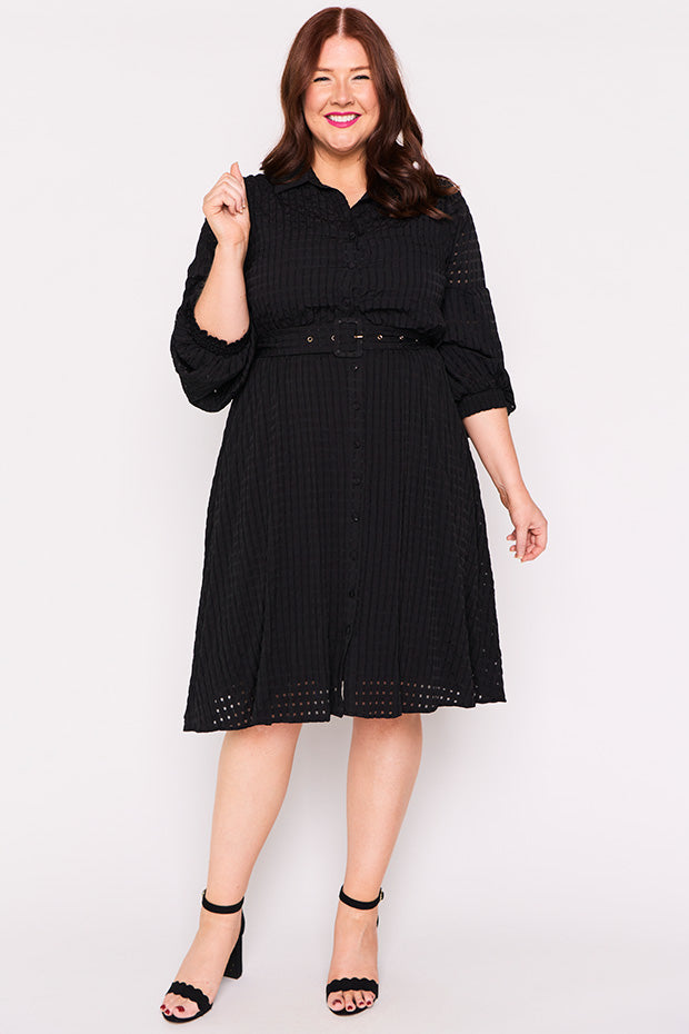 Janice Black Dress – Black knee length dress
