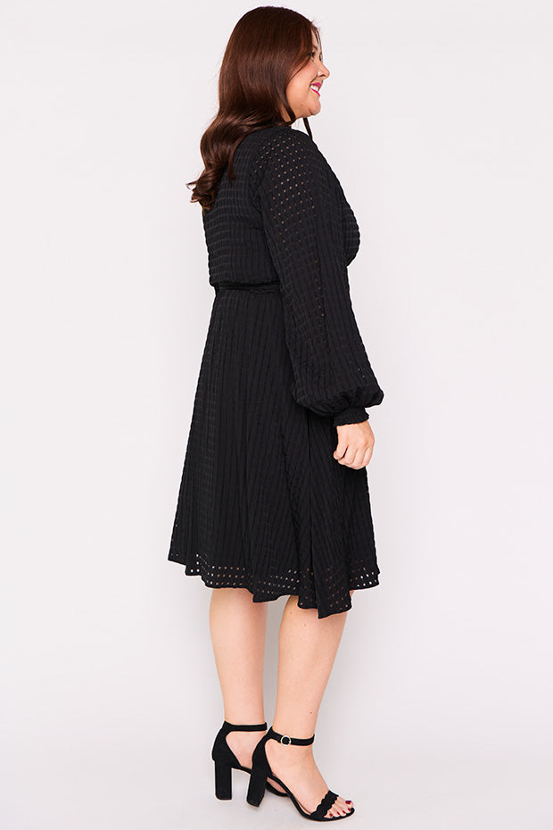 Janice Black Dress – Black knee length dress