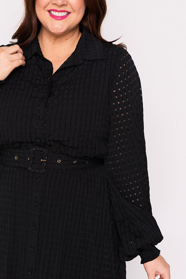 Janice Black Dress – Black knee length dress