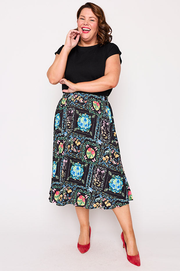 Kansas Gilded Garden Skirt – Gilded Garden midi skirt