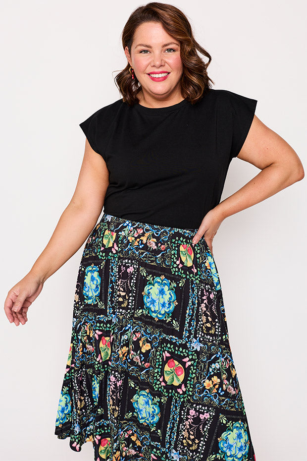 Kansas Gilded Garden Skirt – Gilded Garden midi skirt