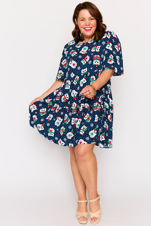 Izzie Teddies Christmas Dress – Teddies Christmas mini dress