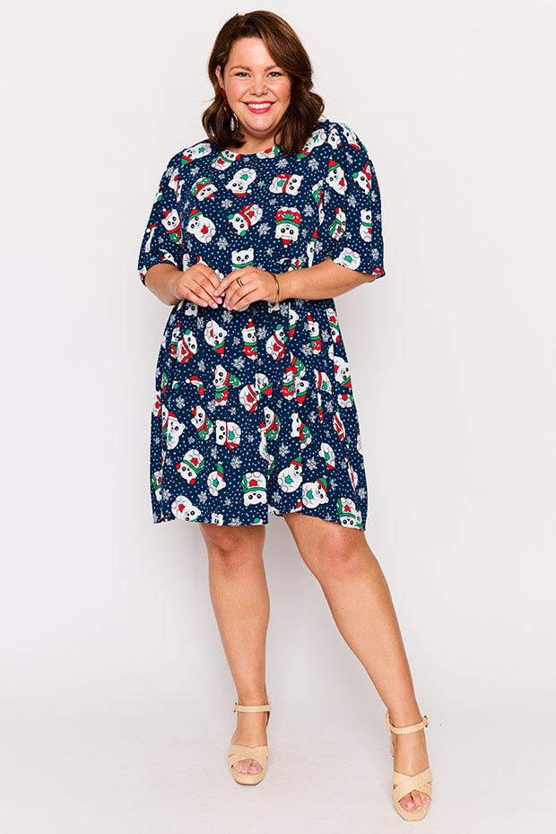 Izzie Teddies Christmas Dress – Teddies Christmas mini dress