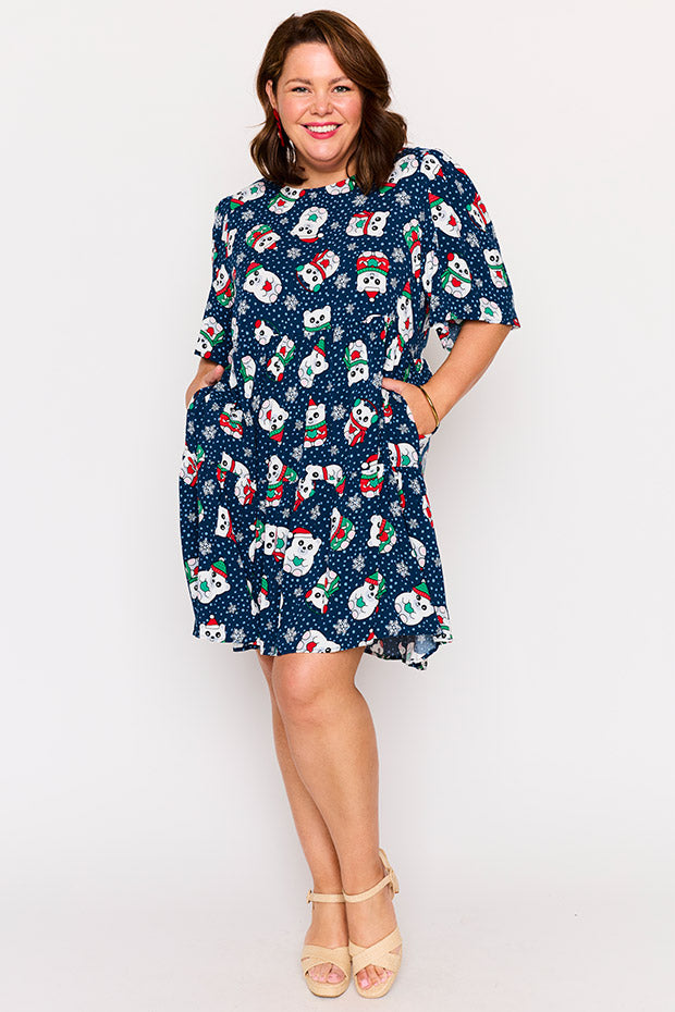 Izzie Teddies Christmas Dress – Teddies Christmas mini dress