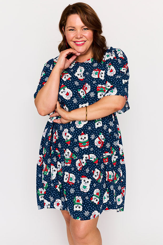 Izzie Teddies Christmas Dress – Teddies Christmas mini dress