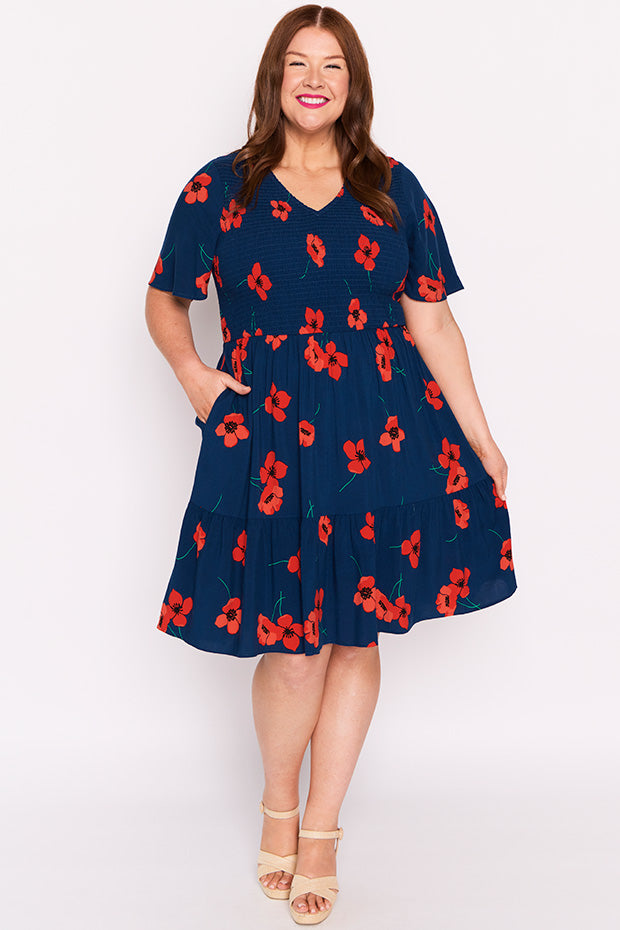 Tilley Red Poppy Fields Dress – Red Poppy Fields maxi dress