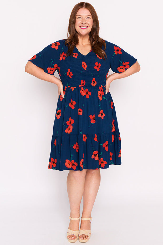 Tilley Red Poppy Fields Dress – Red Poppy Fields maxi dress