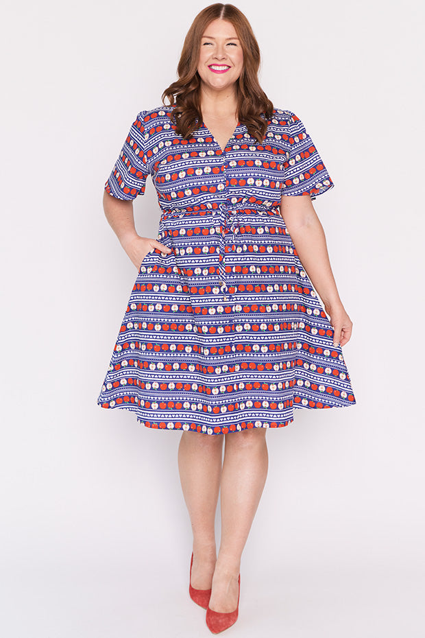 Siena Cotton Adoring Apples Dress – Adoring Apples knee length dress