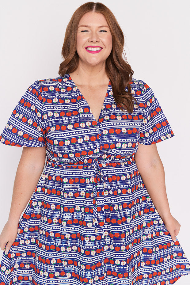 Siena Cotton Adoring Apples Dress – Adoring Apples knee length dress